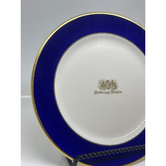 VTG 1977 Lenox Marlborough-Blenheim Hotel Plate Blue & Gold Trim 8.5" Decorative - Picture 4 of 6